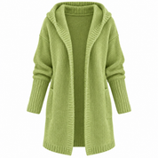 Isla Turner | Oversized Hooded Knit Cardigan