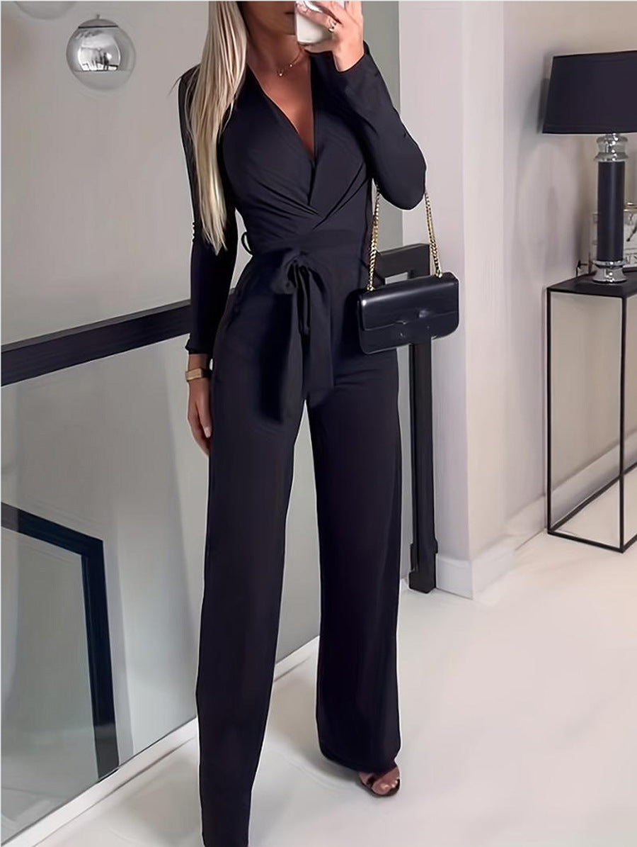 Sienna Laurent | Elegant Wrap Jumpsuit