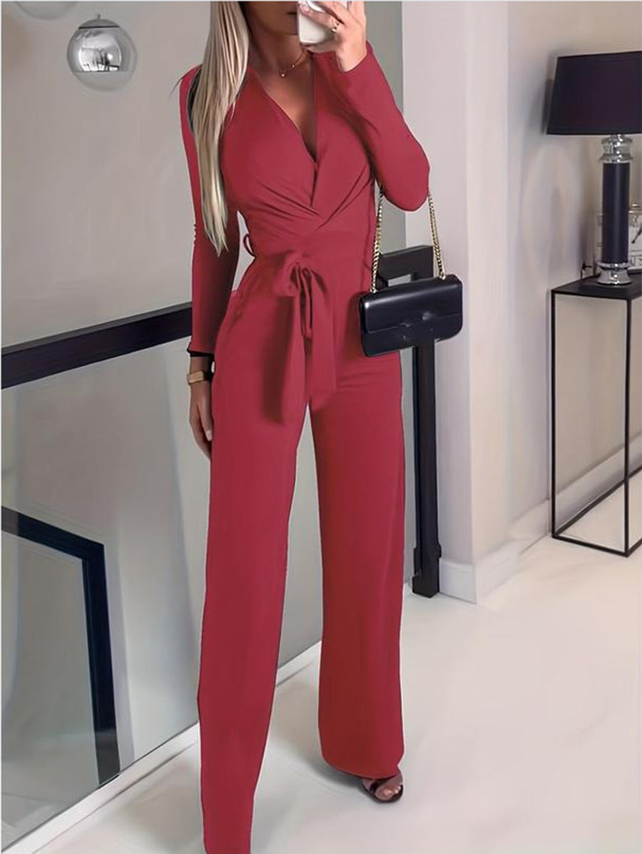 Sienna Laurent | Elegant Wrap Jumpsuit