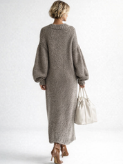 Arabella Scott | Oversized Chunky Knit Maxi Dress