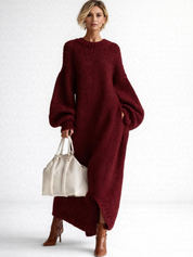 Arabella Scott | Oversized Chunky Knit Maxi Dress