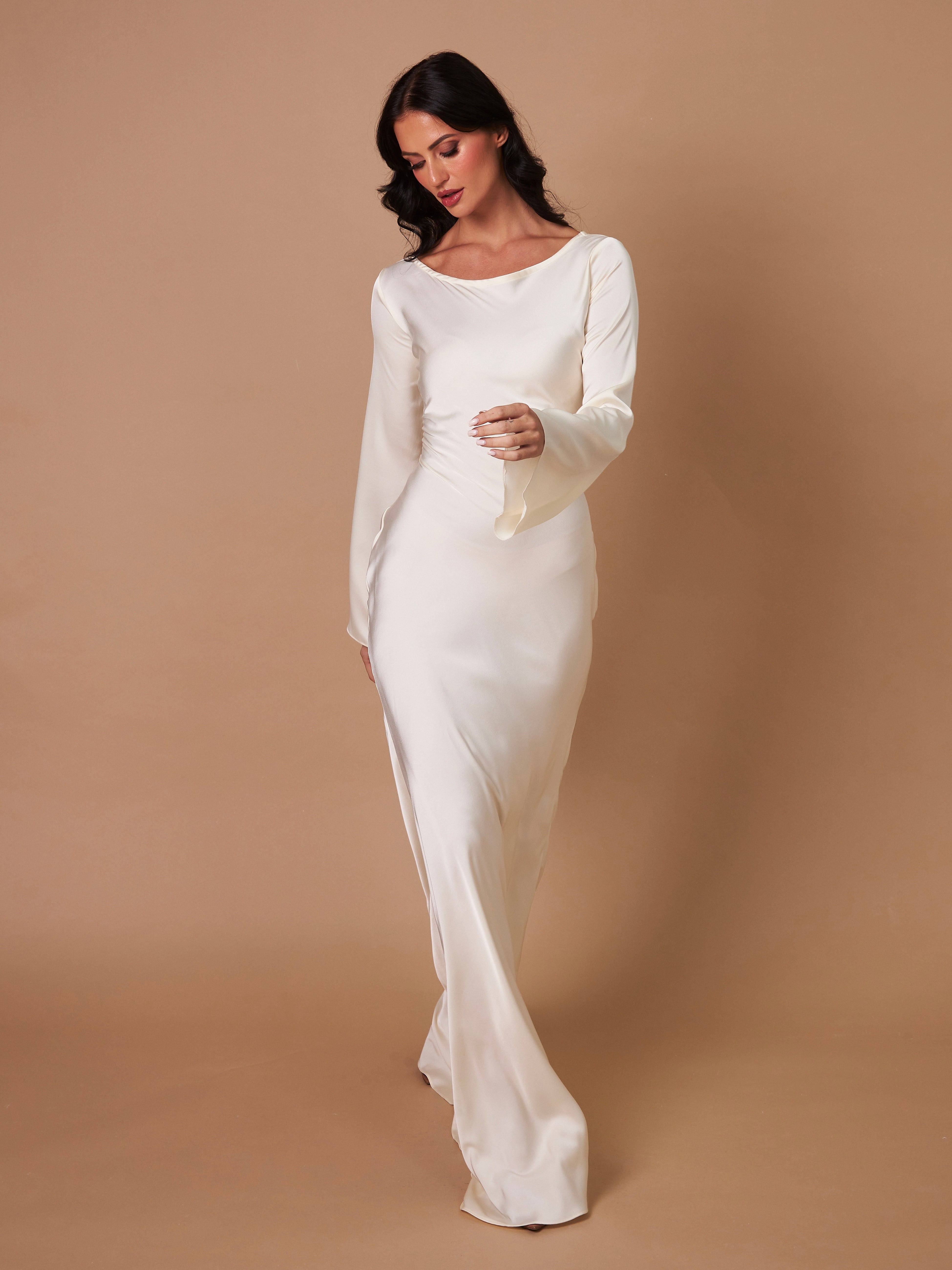 Arabella Sinclair | Elegant Satin Maxi Dress For Women
