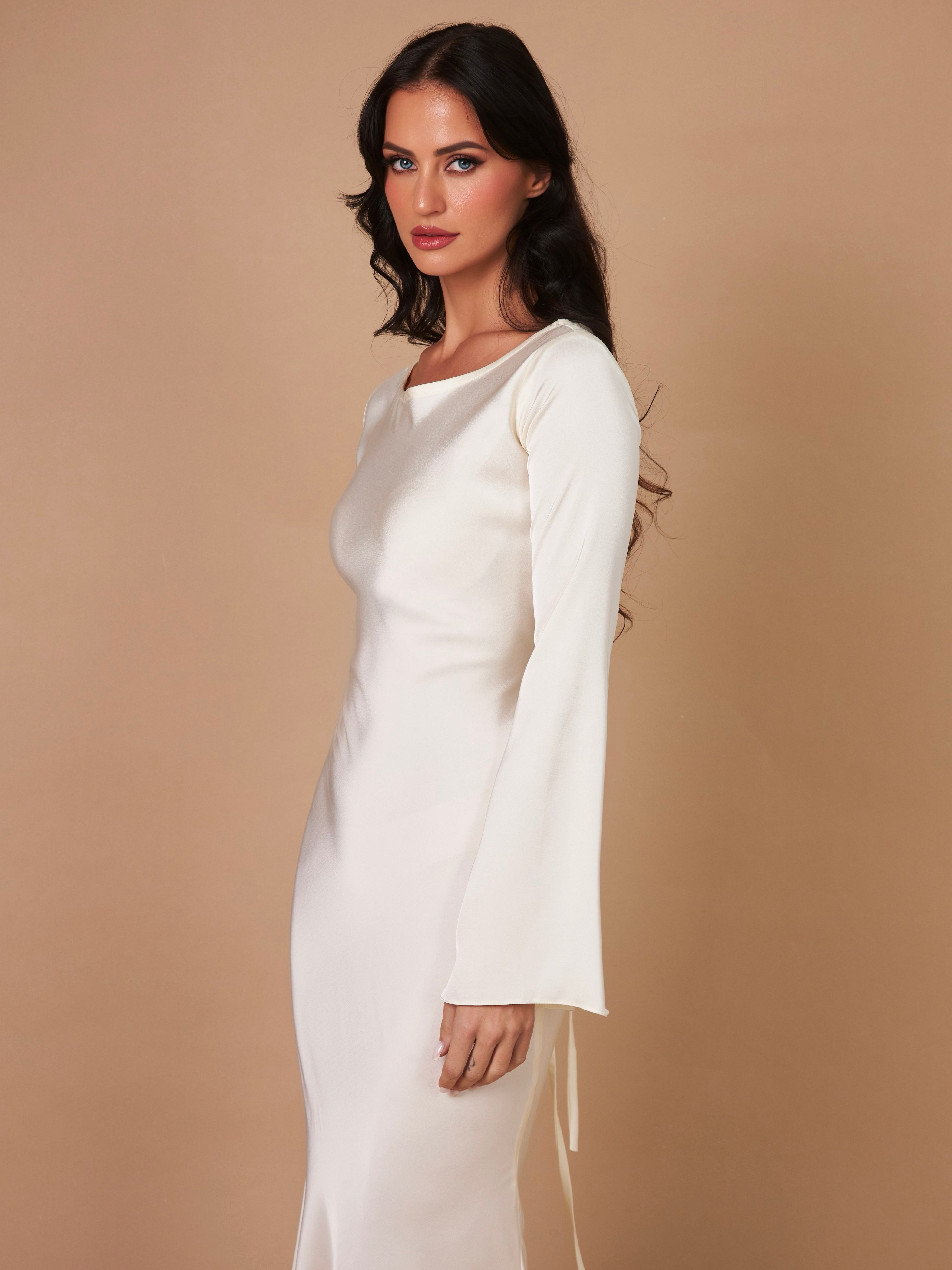 Arabella Sinclair | Elegant Satin Maxi Dress For Women