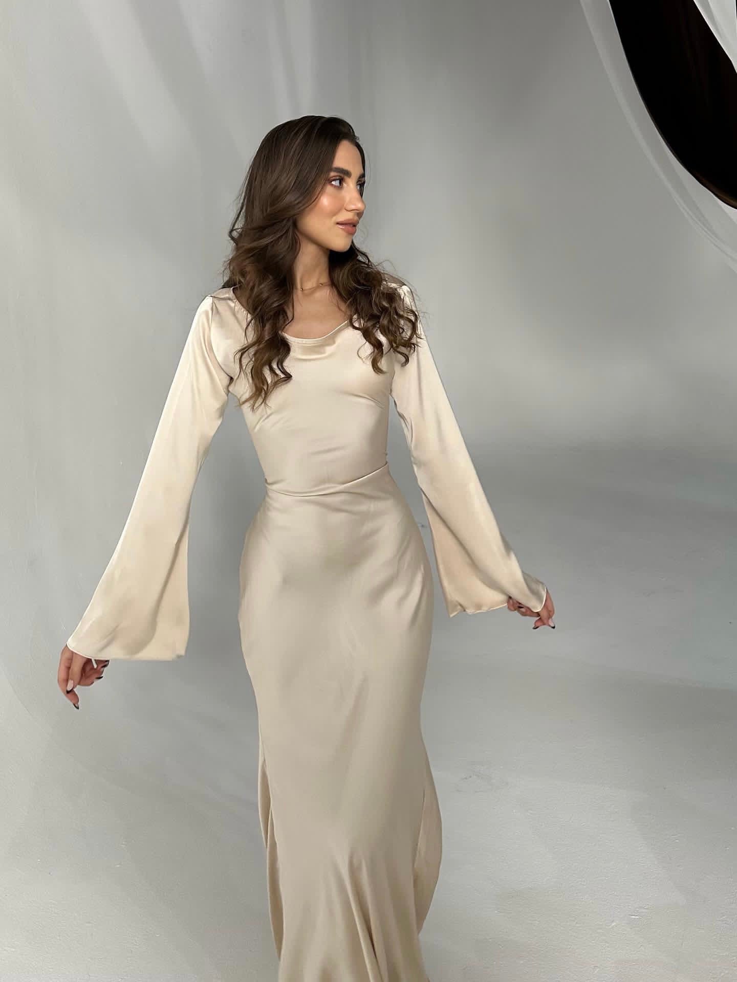 Arabella Sinclair | Elegant Satin Maxi Dress For Women