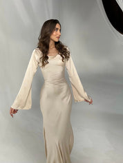 Arabella Sinclair | Elegant Satin Maxi Dress For Women