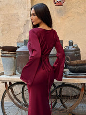 Arabella Sinclair | Elegant Satin Maxi Dress For Women