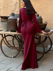 Arabella Sinclair | Elegant Satin Maxi Dress For Women
