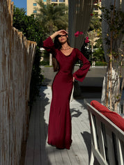 Arabella Sinclair | Elegant Satin Maxi Dress For Women