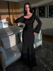 Arabella Sinclair | Elegant Satin Maxi Dress For Women