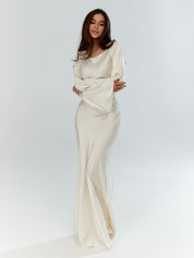 Arabella Sinclair | Elegant Satin Maxi Dress For Women