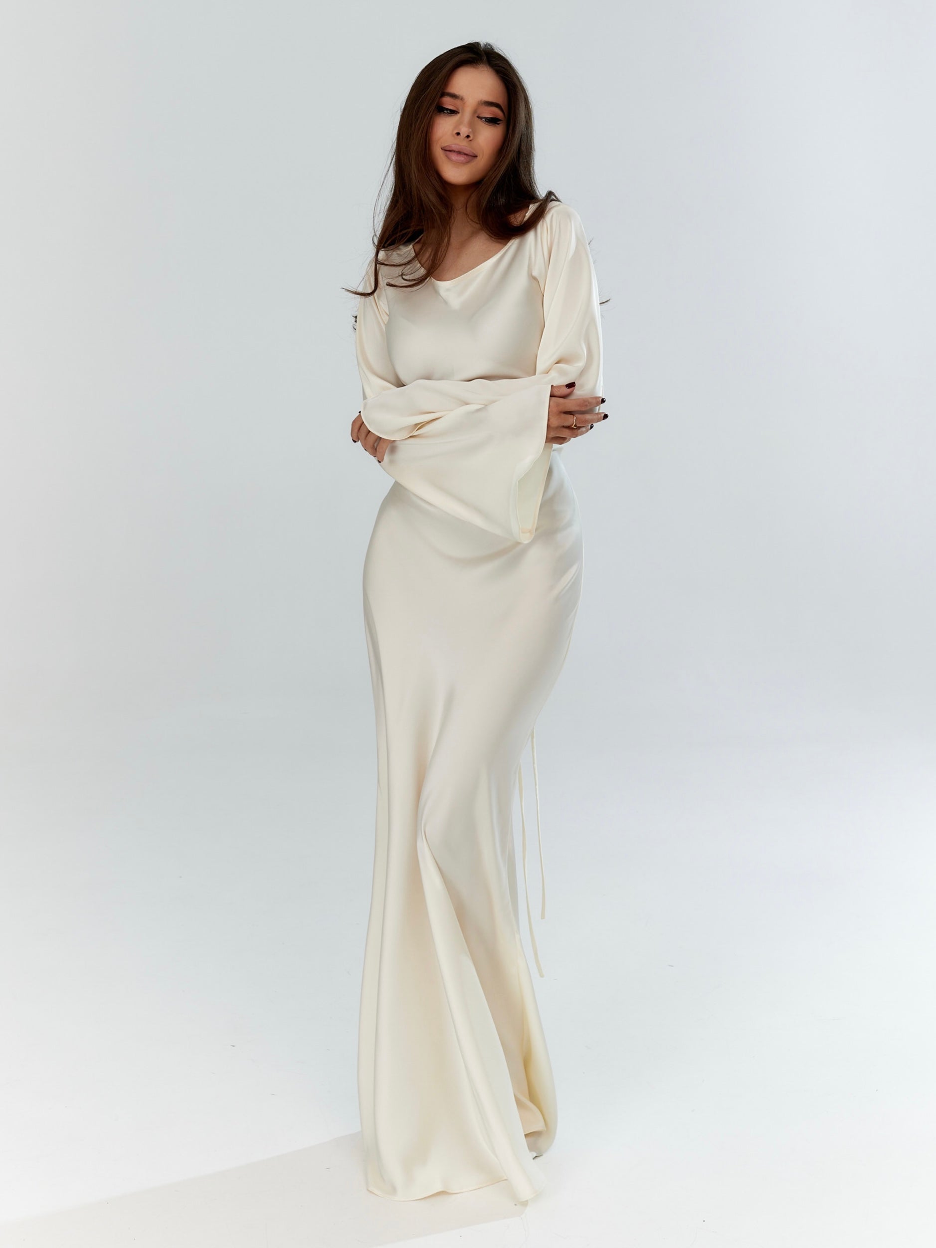 Arabella Sinclair | Elegant Satin Maxi Dress For Women
