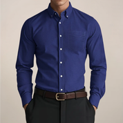 Edmund Blackstone | Tailored White Oxford Shirt for Men