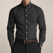 Edmund Blackstone | Tailored White Oxford Shirt for Men