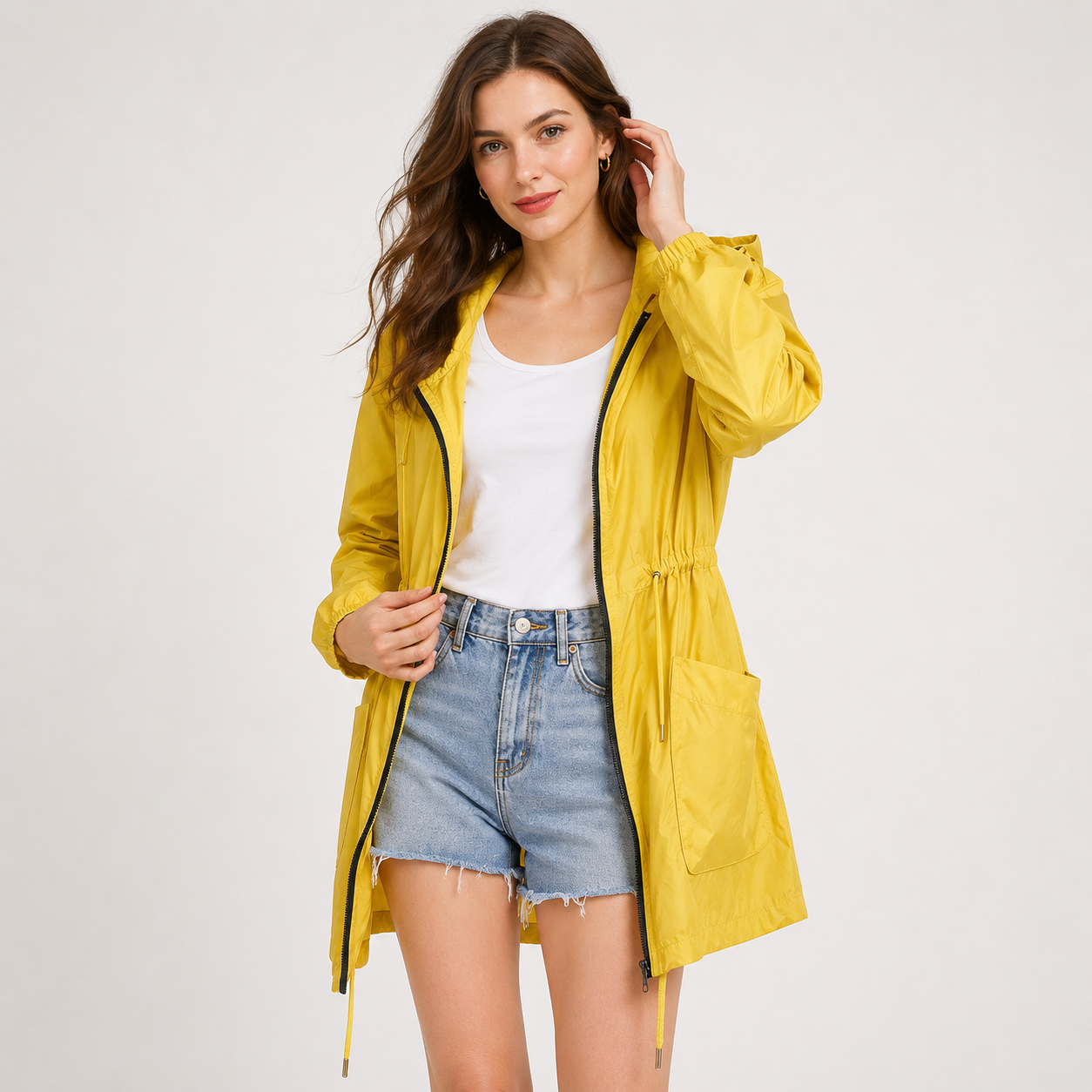 Lucinda Ashfield | Trench imperméable léger à capuche