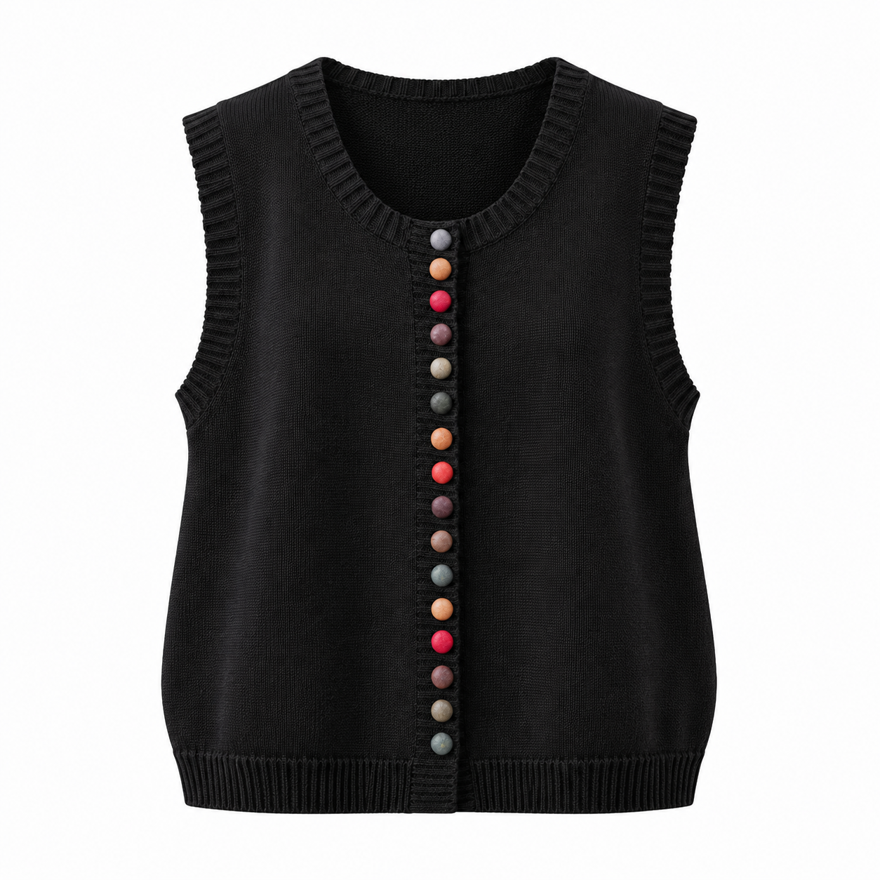 MabelAthertonSleevelessKnitCardiganWithContrastButtons-item.png