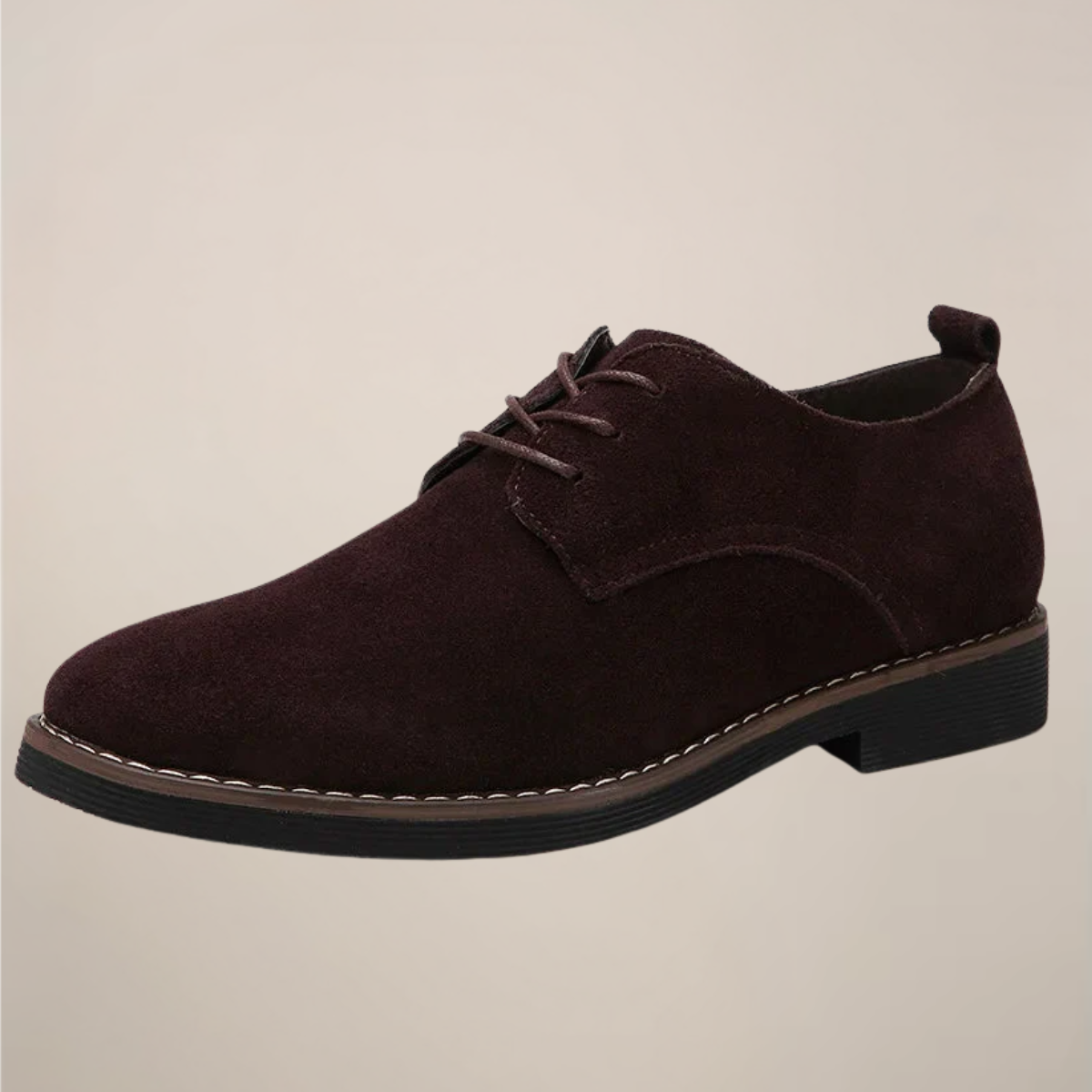 Reginald Ashbourne | Chaussures Derby bleu marine en daim à lacets pour homme