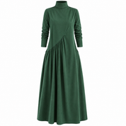 Matilda Prentiss | Green Mock Neck Maxi Dress