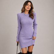 Matilda Robinson | Knitted Round Neck Sweater Dress