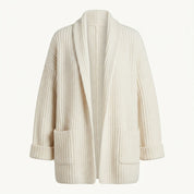Matilda Sherwood | Ribbed Knit Cardigan With Pockets