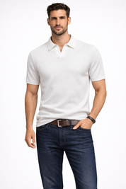 Matteo Bellini | Textured Polo Shirt For Men