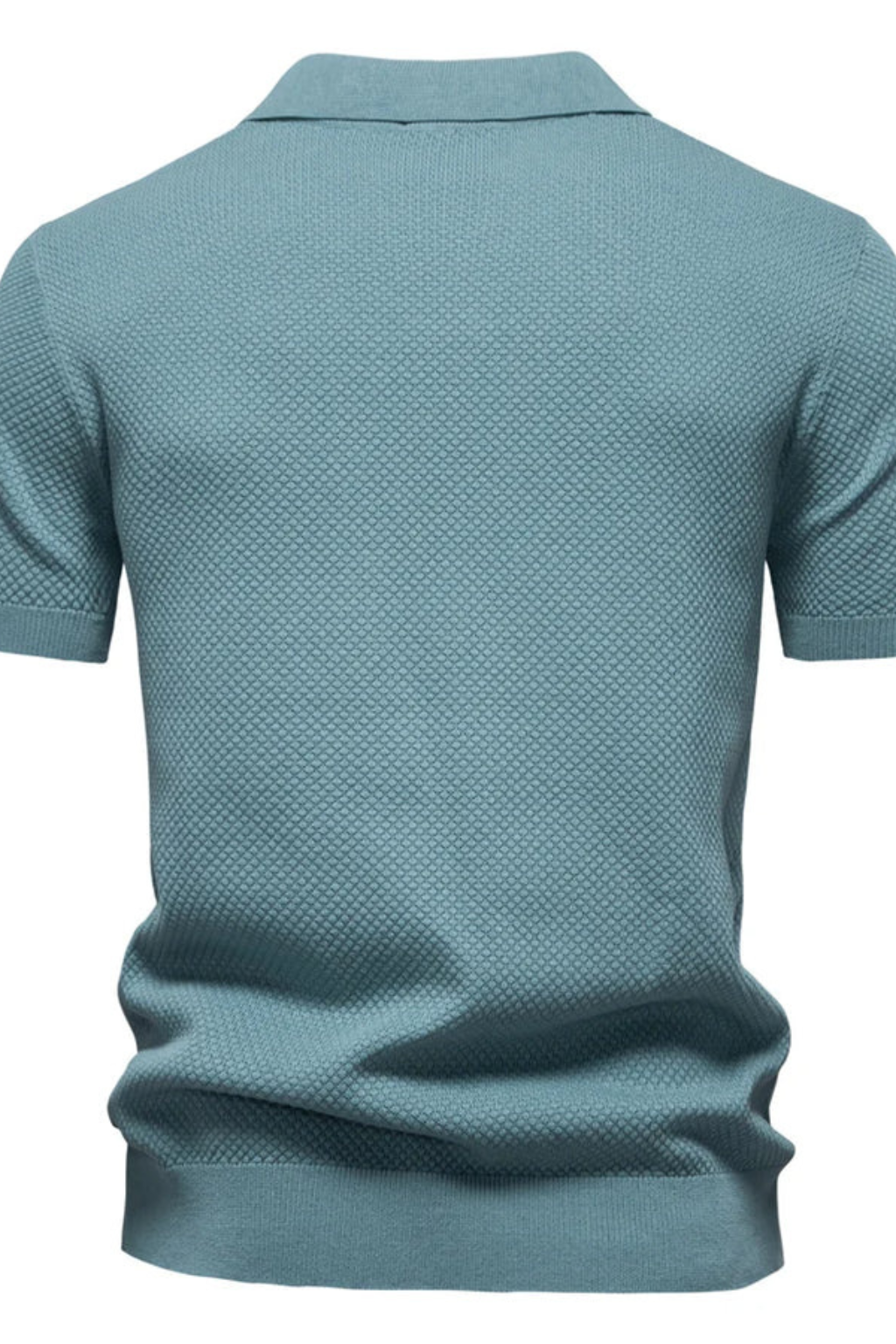 Matteo Ricci | Textured Knit Polo Shirt For Men