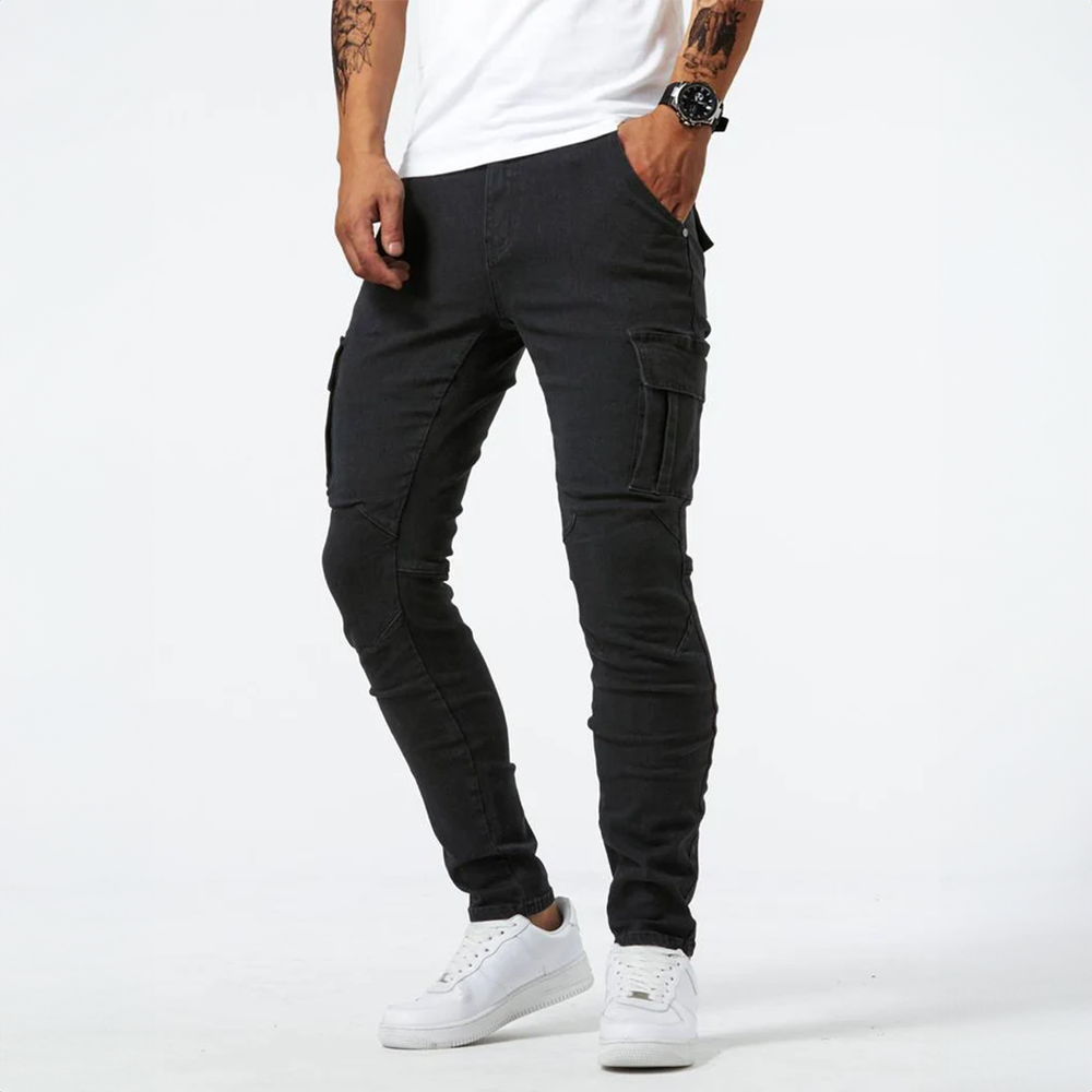 Ryder Knox | Slim Cargo Denim Jeans