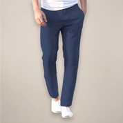 Andrea Costa | Capri Linen Slim Trousers Luxe