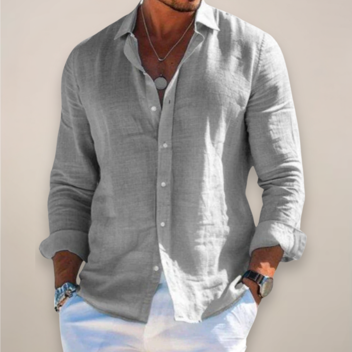 Alessio Romano | Riviera Linen Shirt Luxe