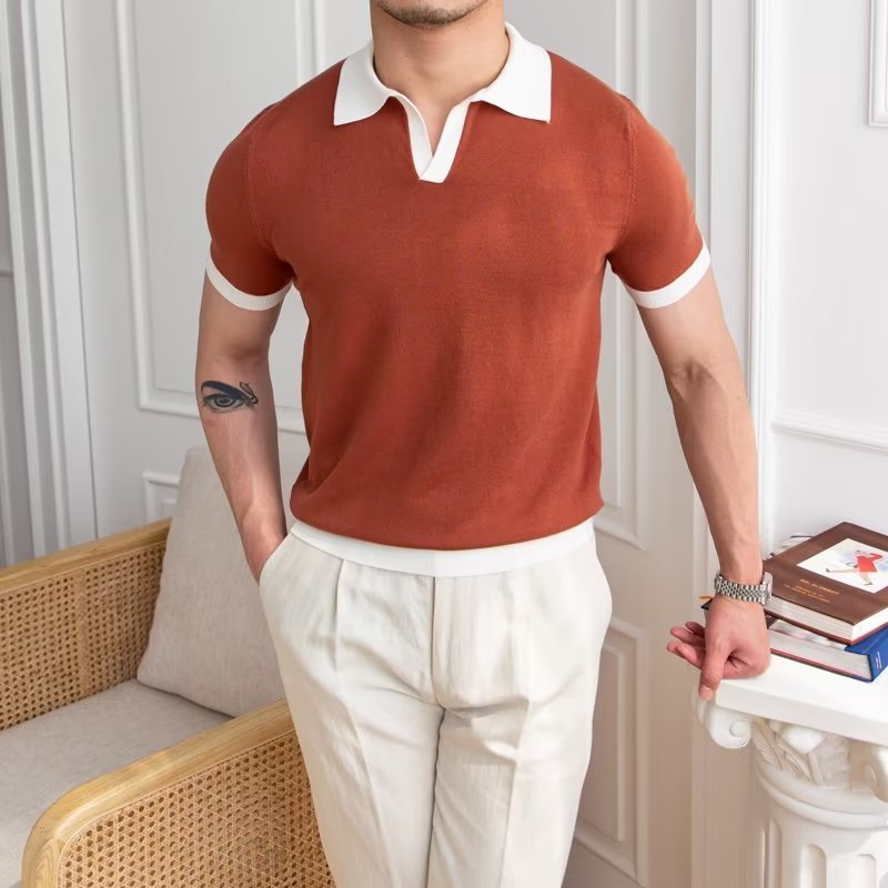Mens-Short-Sleeve-Knitted-Polo-Shirt-Regular-Fit-with-Ribbed-Cuffs-2.jpg