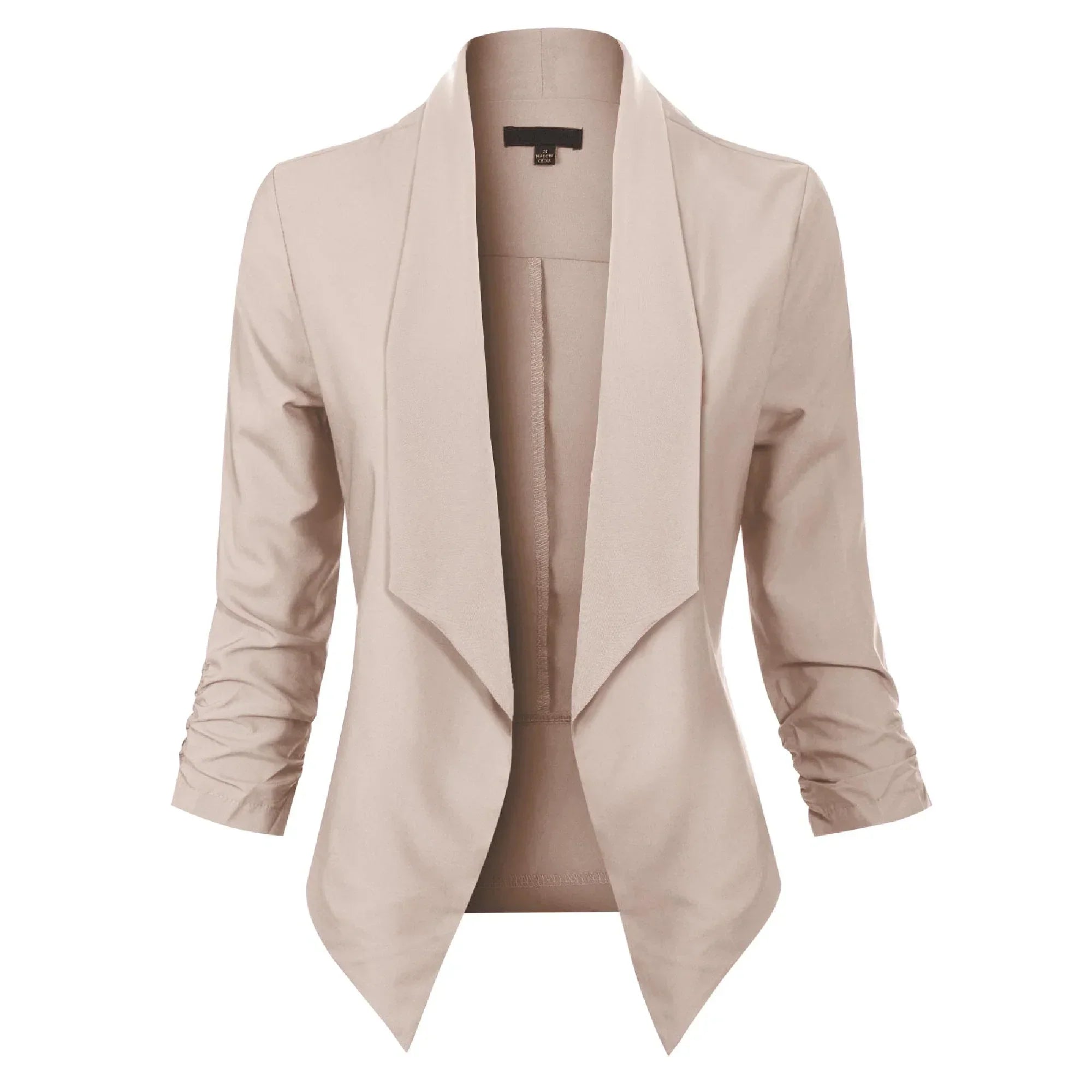 Millicent Scott | Open-Front Draped Blazer