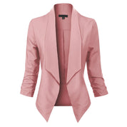 Millicent Scott | Open-Front Draped Blazer