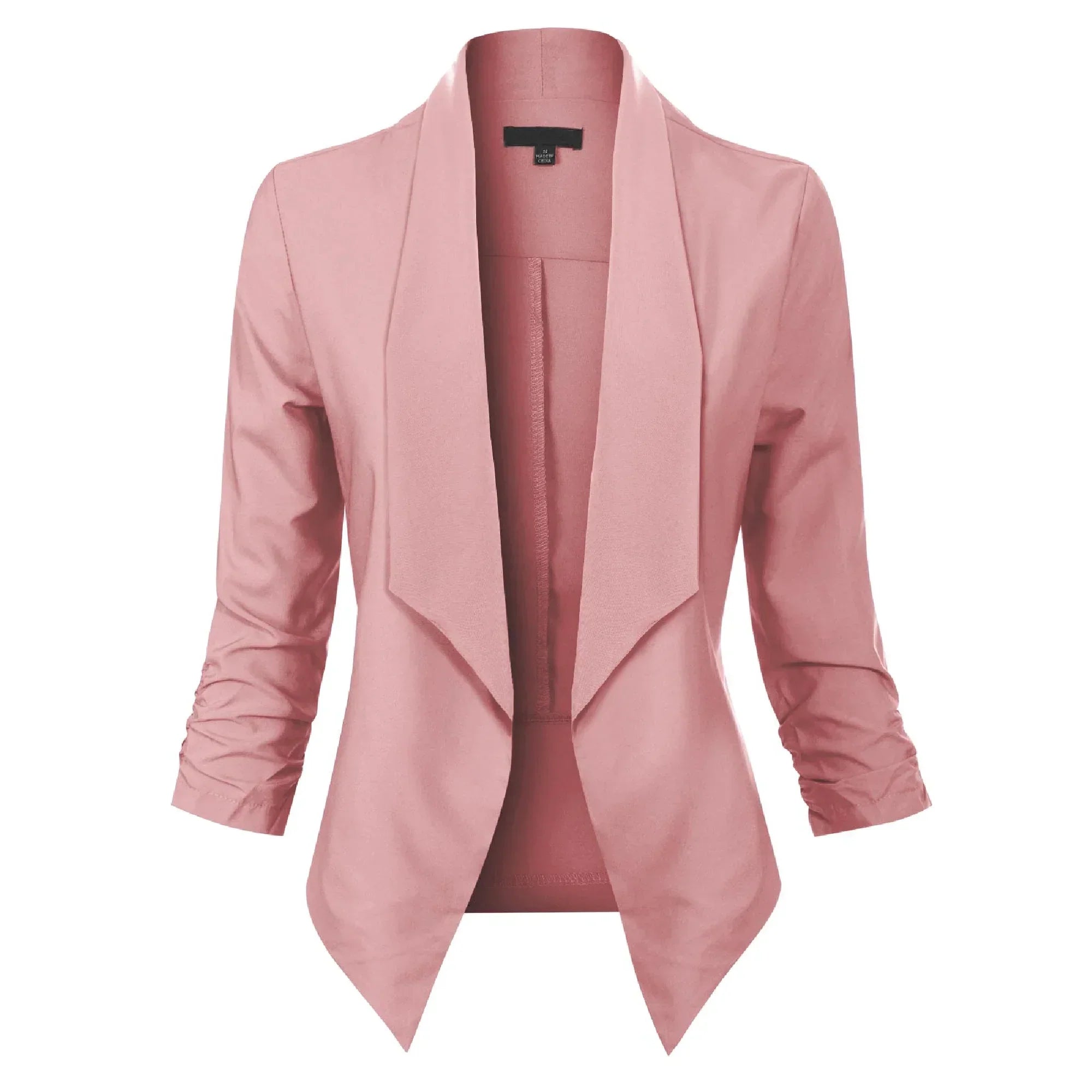 Millicent Scott | Open-Front Draped Blazer
