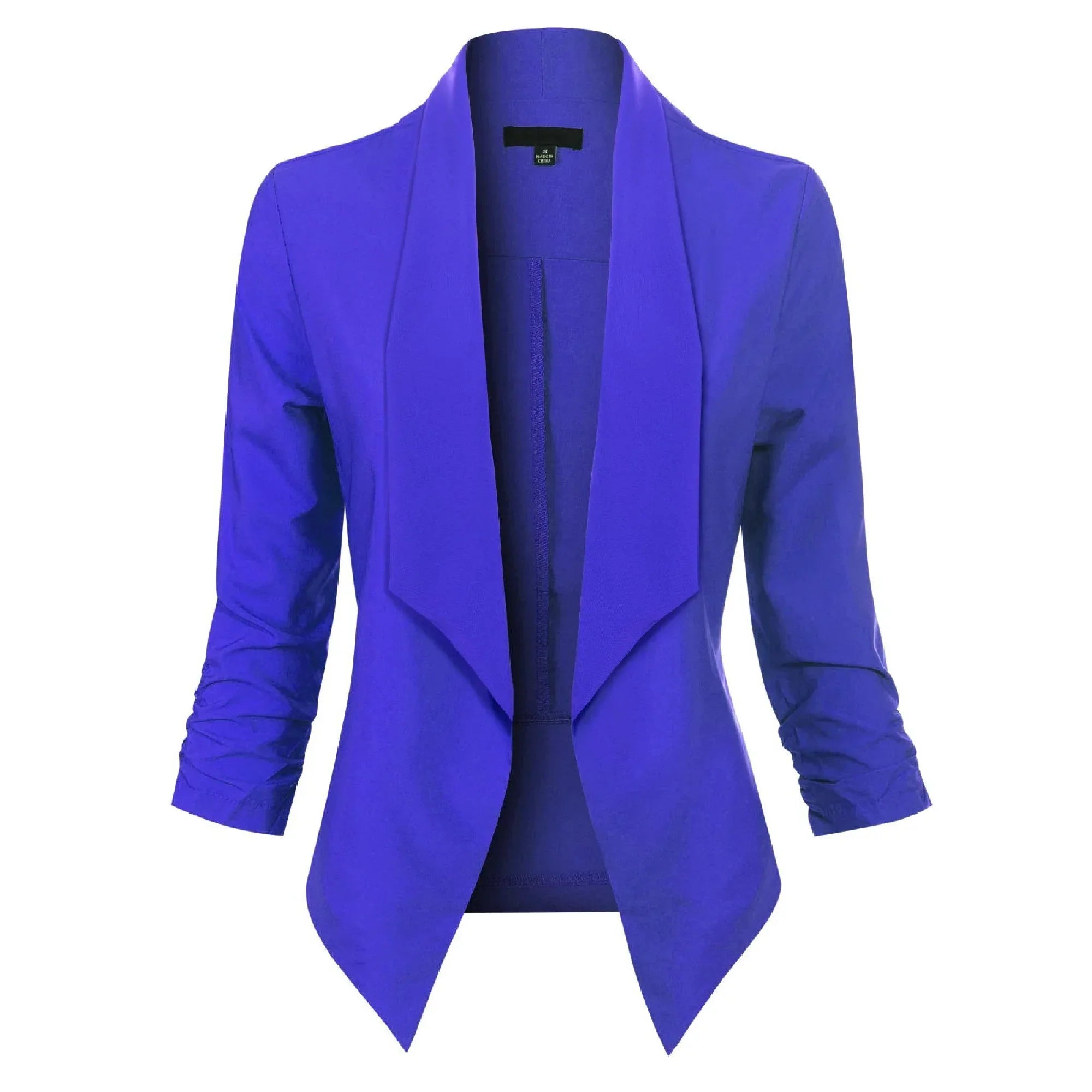 Millicent Scott | Open-Front Draped Blazer