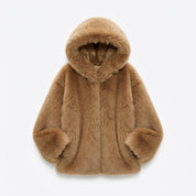 Nancy Kirkwood | Oversized Hooded Faux Fur Coat
