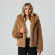 Nancy Kirkwood | Oversized Hooded Faux Fur Coat