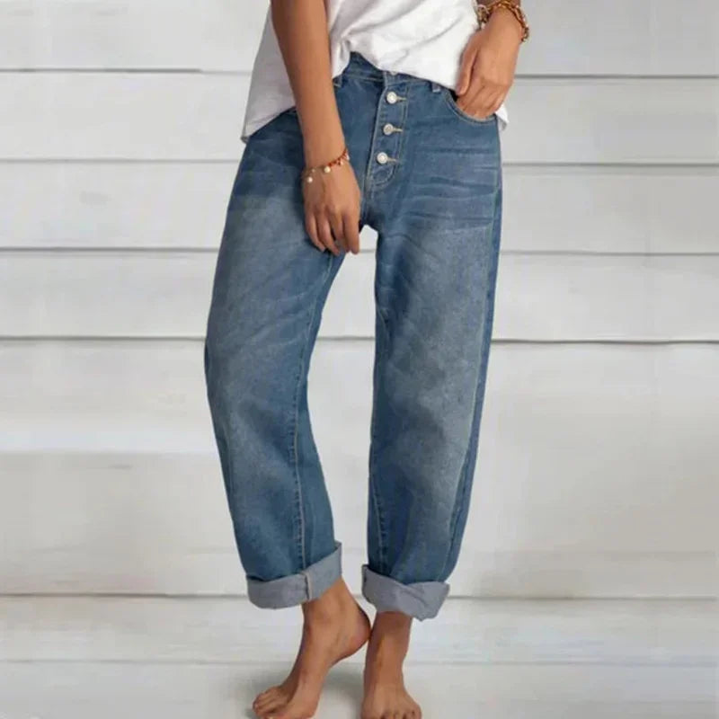 Neue-Frauen-vielseitige-einfache-Jeans-hose-hohe-Taille-einreihige-Splei-gerade-Jeans-weibliche-lose-l-ssige.webp