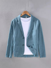 Crispin Vaudelair | Lightweight Linen Blazer in Cream