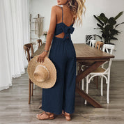 Sienna Beaumont | Textured Wide-Leg Jumpsuit For Women