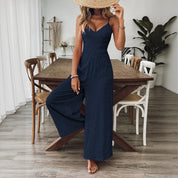 Sienna Beaumont | Textured Wide-Leg Jumpsuit For Women