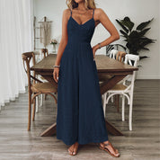 Sienna Beaumont | Textured Wide-Leg Jumpsuit For Women