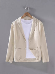 Crispin Vaudelair | Lightweight Linen Blazer in Cream