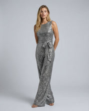 Felicity Brown | Gold Sequin Wide-Leg Jumpsuit for Women