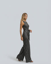 Felicity Brown | Gold Sequin Wide-Leg Jumpsuit for Women