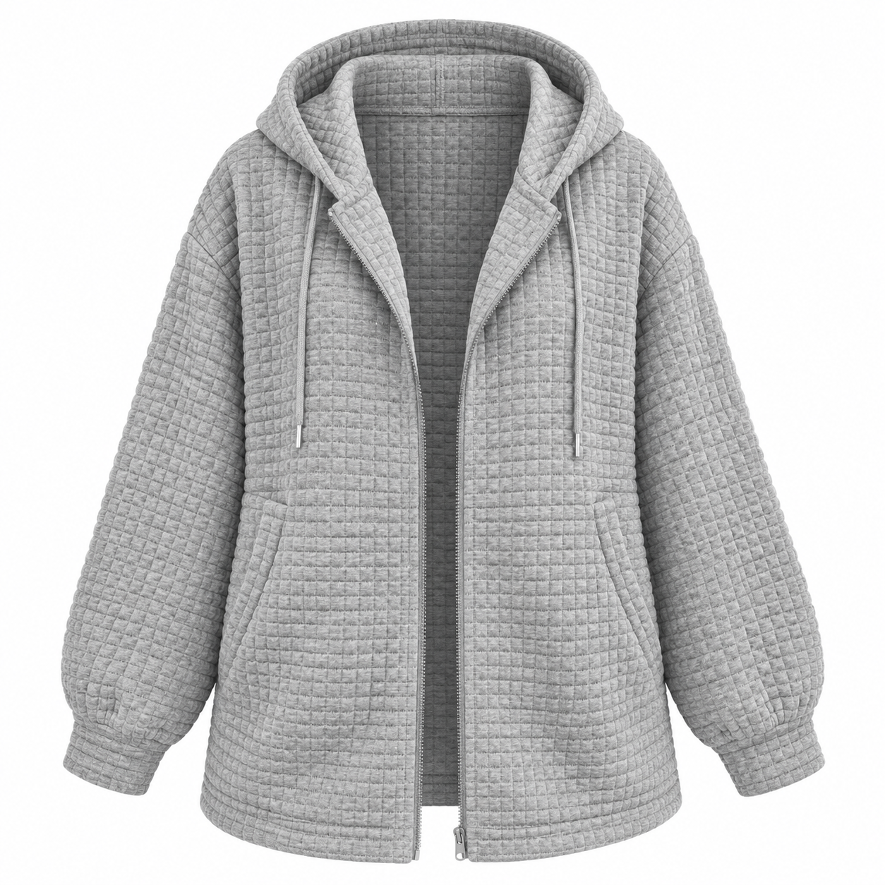Penelope Baker | Textured Zip-Up Hooded Jacket