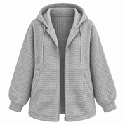 Penelope Baker | Textured Zip-Up Hooded Jacket