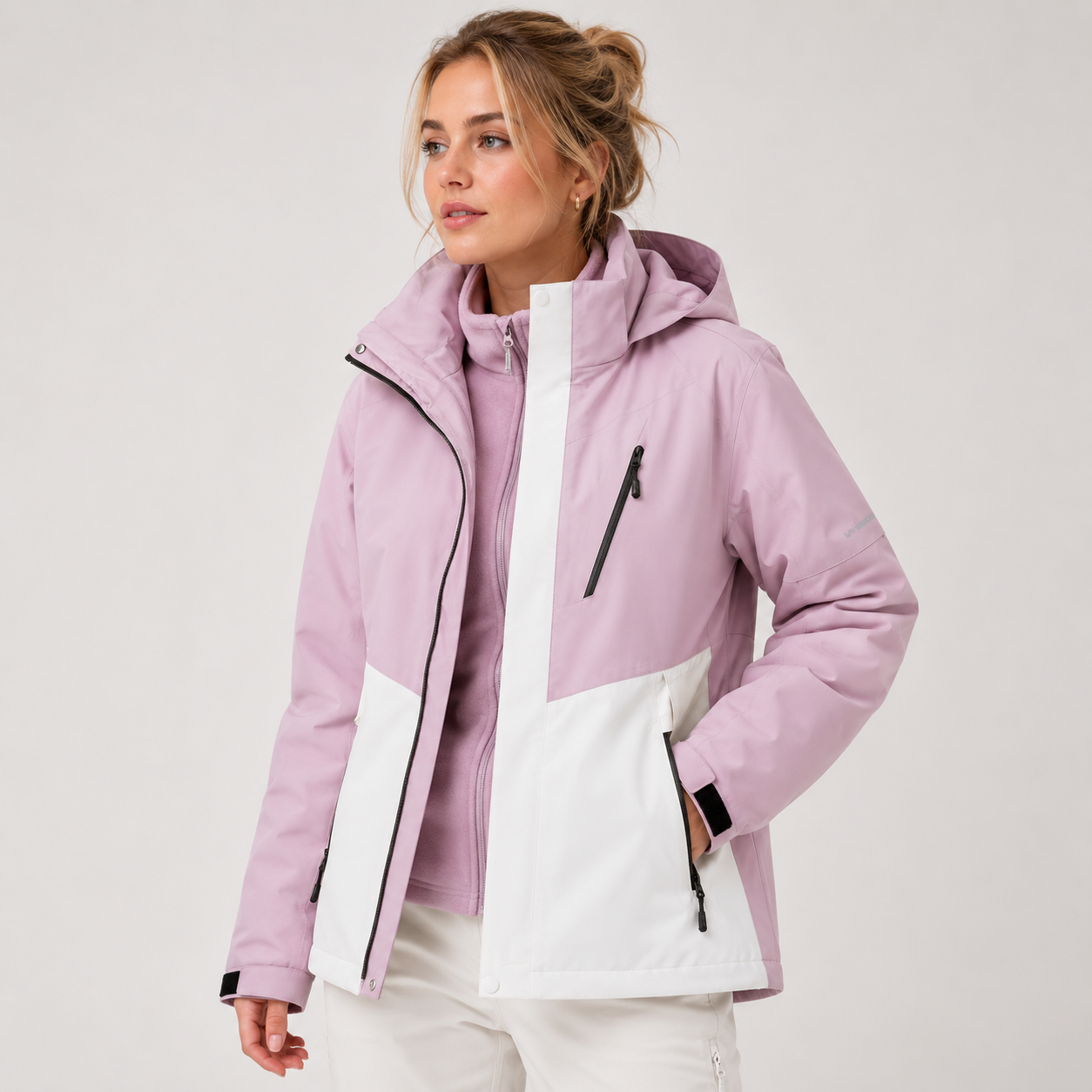 Penelope Davies | 3-in-1 Colour-Block Waterproof Jacket
