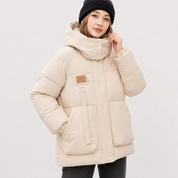 Phoebe Griffiths | Sage Green Padded Puffer Jacket with Hood