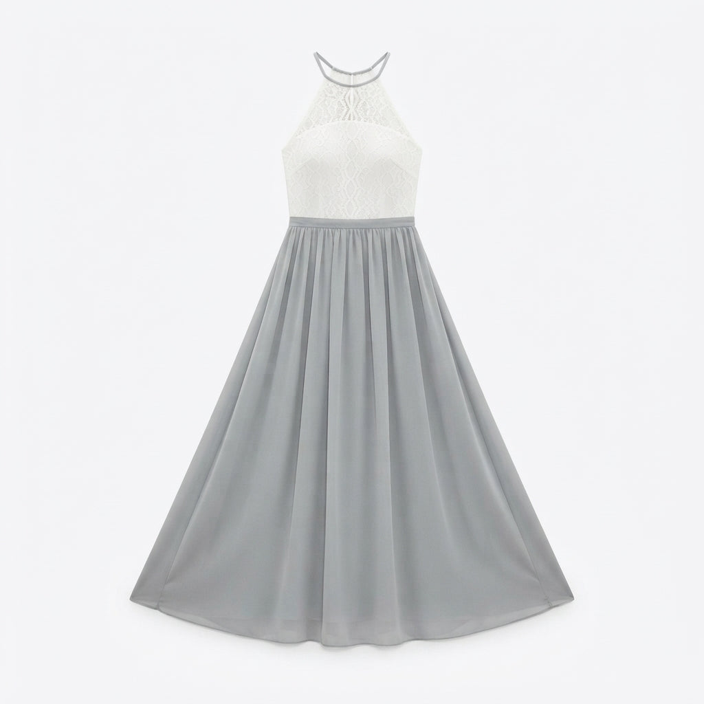 Phoebe Kingsley | Lace Halter Maxi Dress
