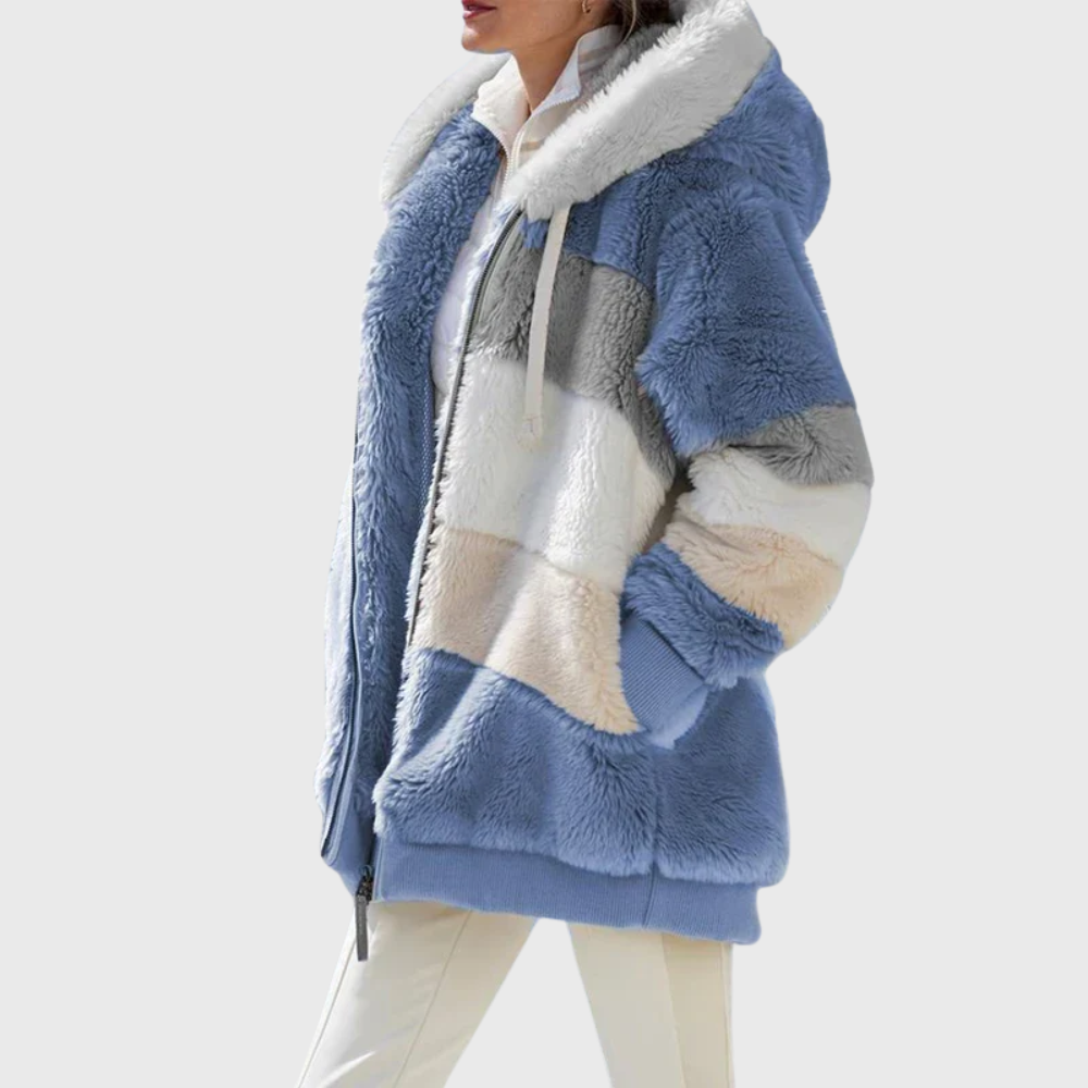 Rosemary Carter | Multicolour Faux Fur Hooded Puffer Jacket