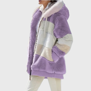 Rosemary Carter | Multicolour Faux Fur Hooded Puffer Jacket